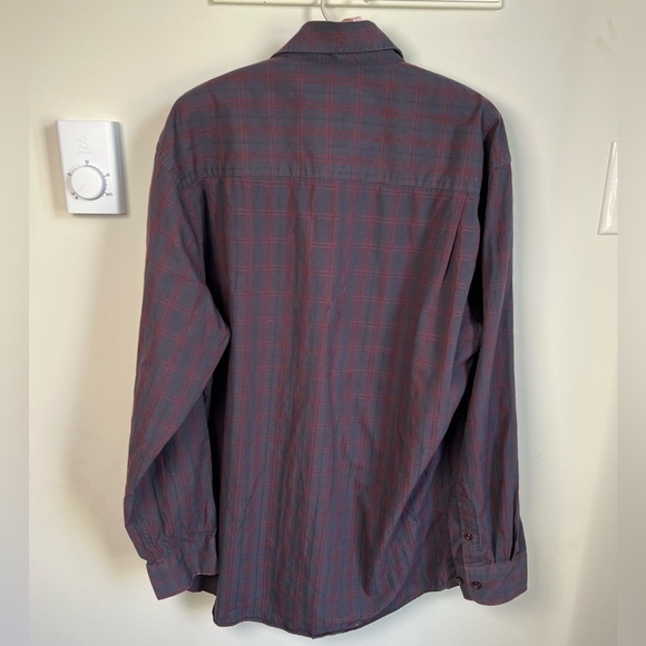 Pierre Cardin Men's Plaid Button Up Dress Shirt Size Large - Picture 5 of 5